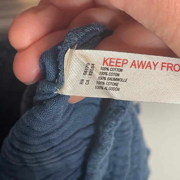 Daily Practice The Aster Pants Gauzy Wide Leg Pants in Sun Drenched Blue M - Picture 12 of 15